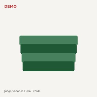 Juego sabanas flora