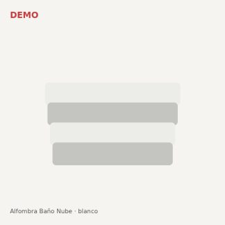 Alfombra baño nube